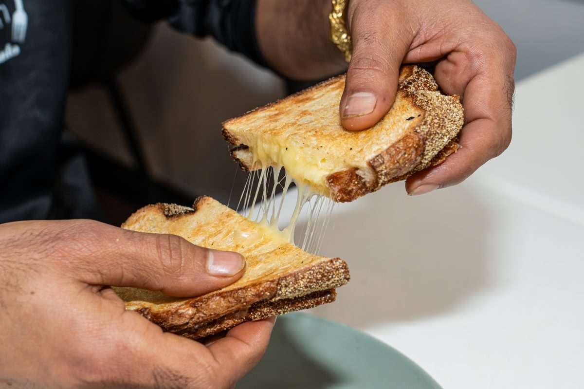 Bacon Toastie at Cafe Chulo Bright